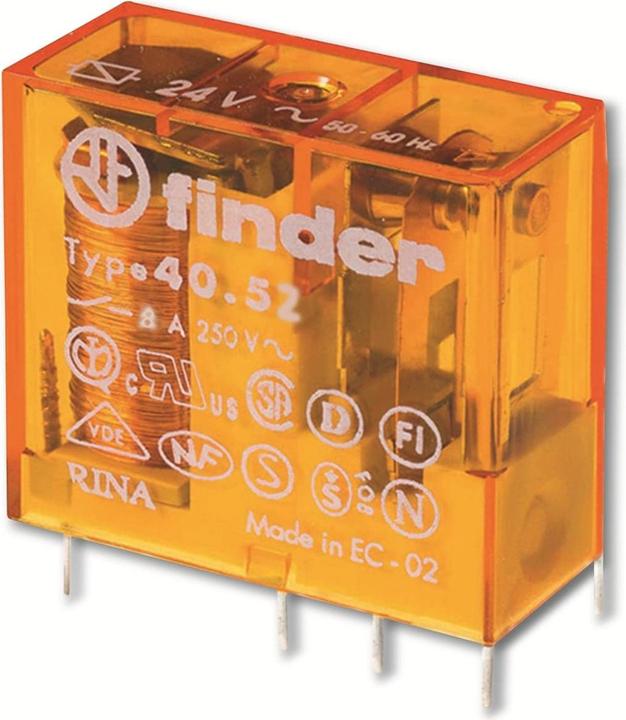 Produktbild Finder S.p.A. 40.52.9.012.5000 Printrelais 12 V/DC 8 A 2 Wechsler 1 St. (40.52.9.012.5000)