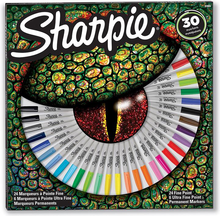 Sharpie Set di pennarelli "Eye" (Multicolore, 1 mm, 30 x)