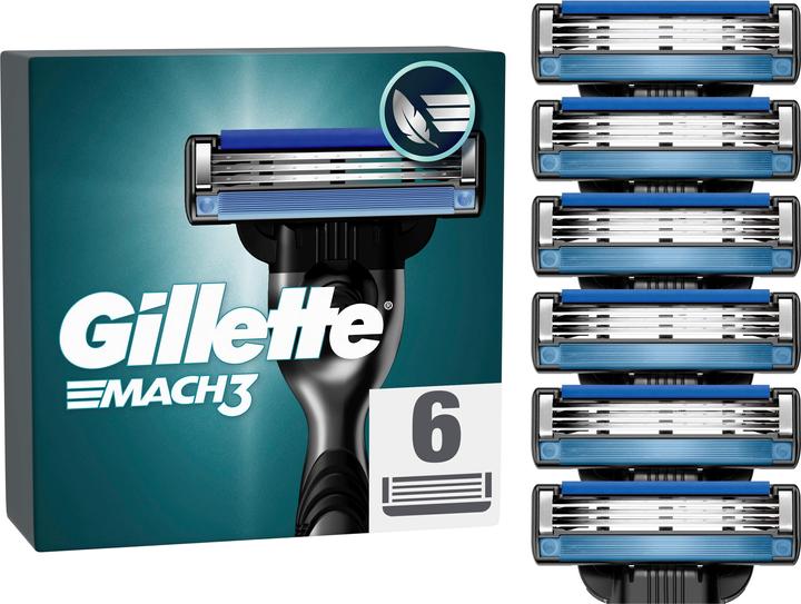 Produktbild Gillette Rakblad Mach3 Base 6st (1 x)