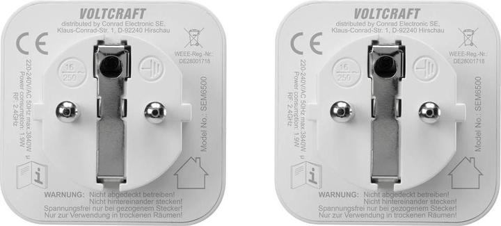 Actual product image Voltcraft SEM6500 energy cost measuring device incl. radio-controlled socket, data export, data logger