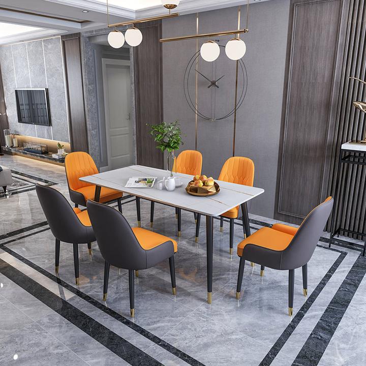 Actual product image Spa Solutions Dining table Milano Platinum-White 160 cm (160 x 80 x 75 cm)