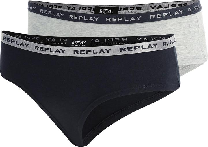 Immagine prodotto Replay Pantaloni da donna con logo in vita in confezione da 2 pezzi (L, Confezione da 2)