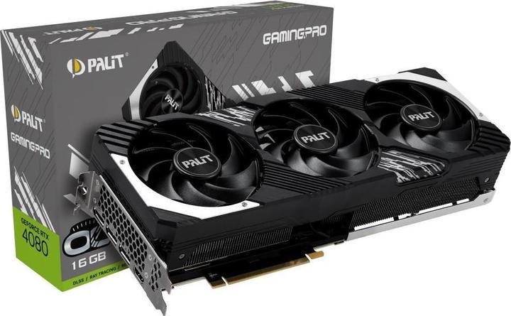 Actual product image Palit GeForce RTX 4080 GamingPro OC NVIDIA GDDR6X (16 GB)