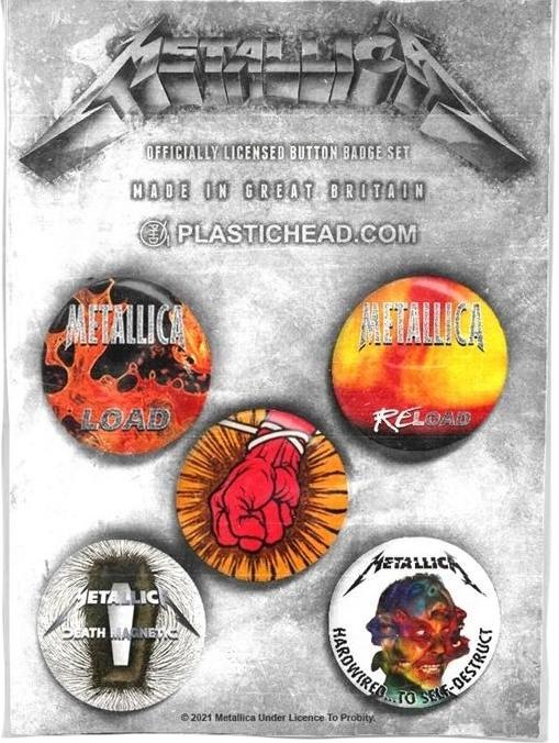 Produktbild Metallica Alben AnsteckerSet 19962016 5erPack