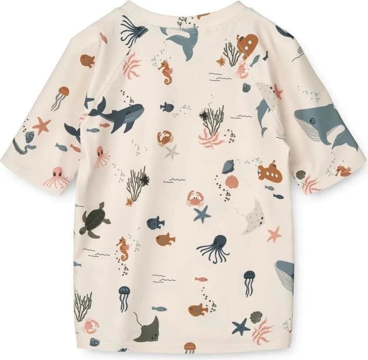 Produktbild Liewood Badeshirt kurzarm Noah Sea Creature Sandy UV50+ (62)