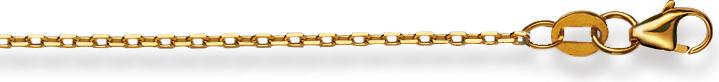 Image du produit Natsumi Schmuck Collier en or jaune 18K/750 Ancre taillée 1.3mm (750/18 K Or jaune, 40 cm)