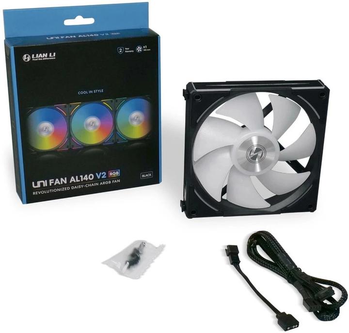 Actual product image Lian-Li UNI FAN AL140 V2 (140 mm, 1 x)
