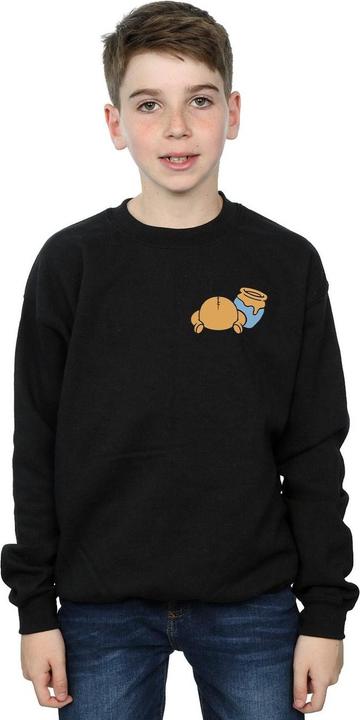 Actual product image Disney Boys Winnie The Pooh Backside Breast Print Sweatshirt (116)