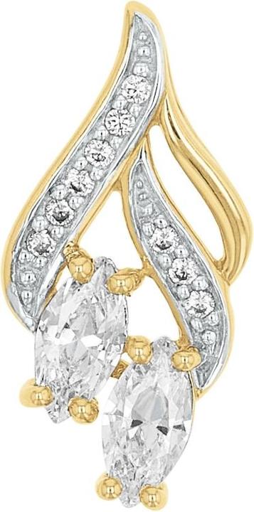 Amor Anhänger für Damen, Gold 375, Zirkonia synth. (Gold 375, 9 ct)