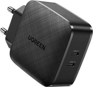 Actual product image Ugreen Wall charger CD216 2xUSB-C 66W PD (66 W)