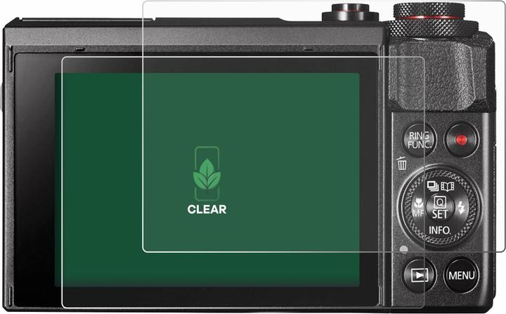 Actual product image ScreenLeaf Protective film sustainable screen protector screen protector film clear transparent (Screen protector, PowerShot G7 X Mark II)