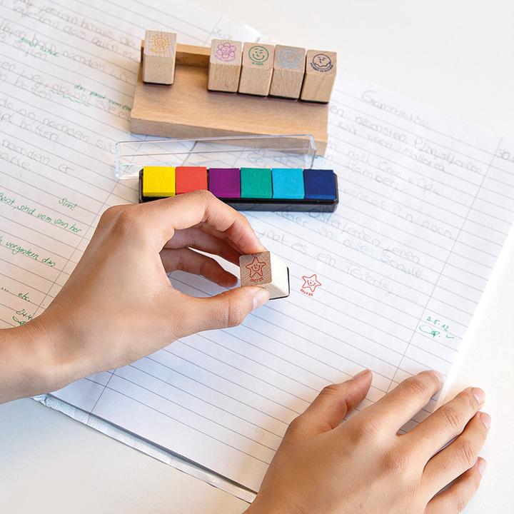 Actual product image Trendhaus Teacher stamp set wood