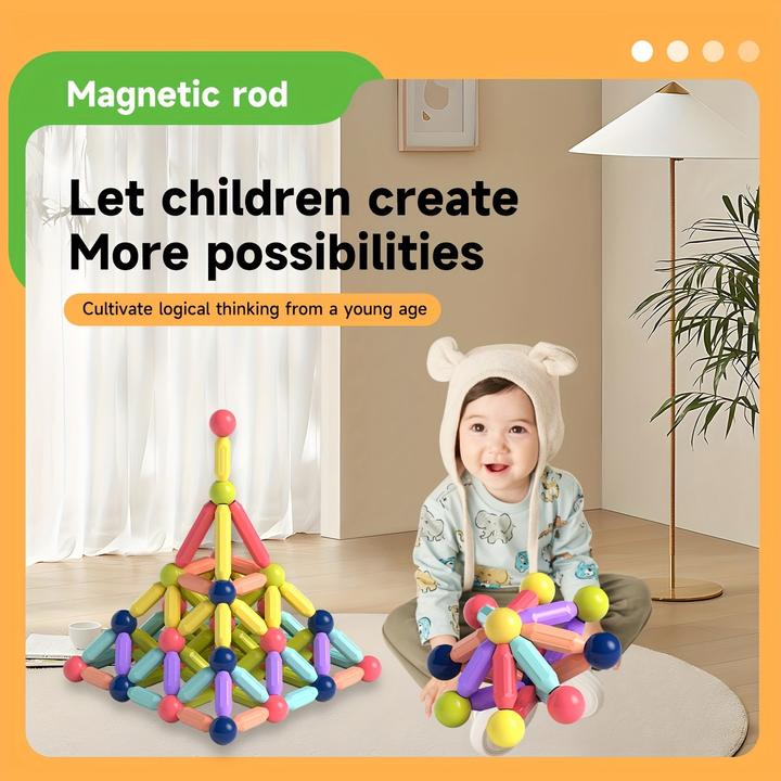 Immagine prodotto Activity Board Set di blocchi da costruzione magnetici per bambini - Giocattolo per l'apprendimento STEM, kit di
