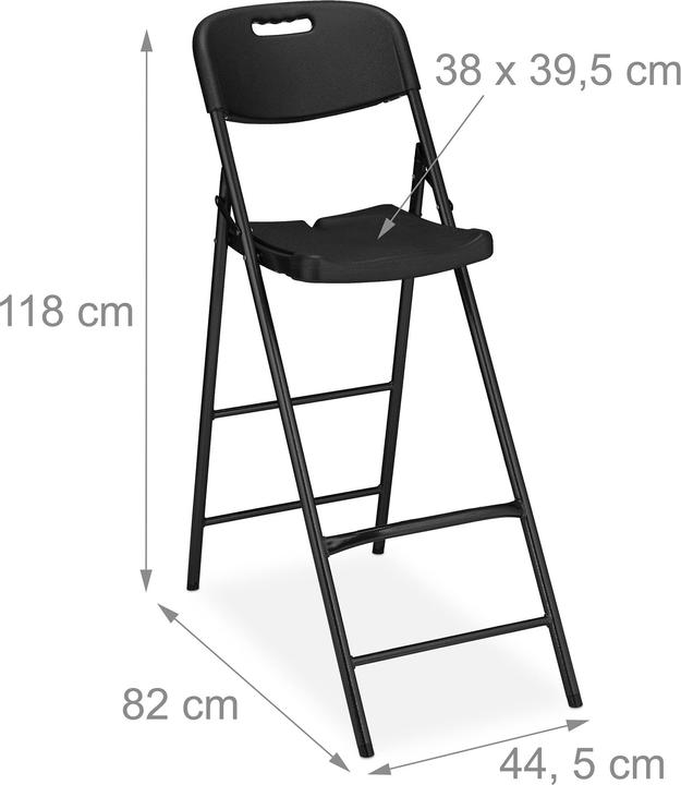 Actual product image Relaxdays 2x bar stool