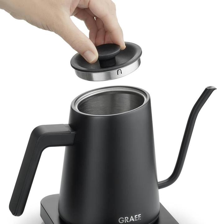 Image du produit Graef GK502EU Bouilloire électrique Protection contre la surchauffe Noir (mat) (0.90 l, Prise UE)