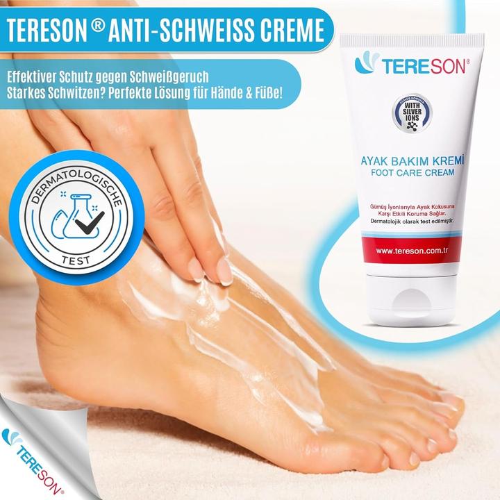 Actual product image Tereson Foot cream, cream against foot odour, unisex, 50 ml (Foot deodorant & powder, 50 ml)