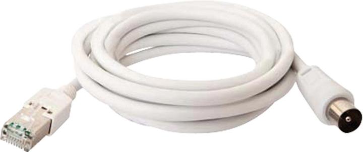 Televes Câble coaxial mâle -> RJ45 2m wh (RJ45, RJ45 (1x))