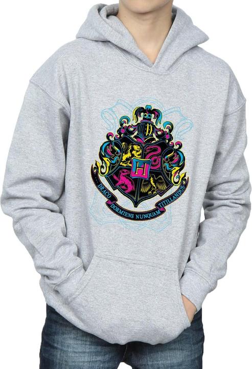 Immagine prodotto Neon Hogwarts Crest Felpa con Cappuccio Ragazzi (128)
