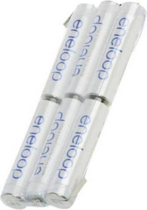 Immagine prodotto Panasonic Akku Eneloop AAA F3x2 6/BK-4MCCE mit Lötfahne (6 pz., 800 mAh, Accumulatore di carica elettrica)