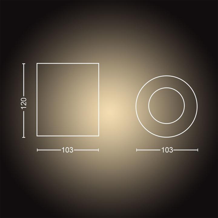 Actual product image Philips Hue Pillar Base BT (350 lm, GU10)