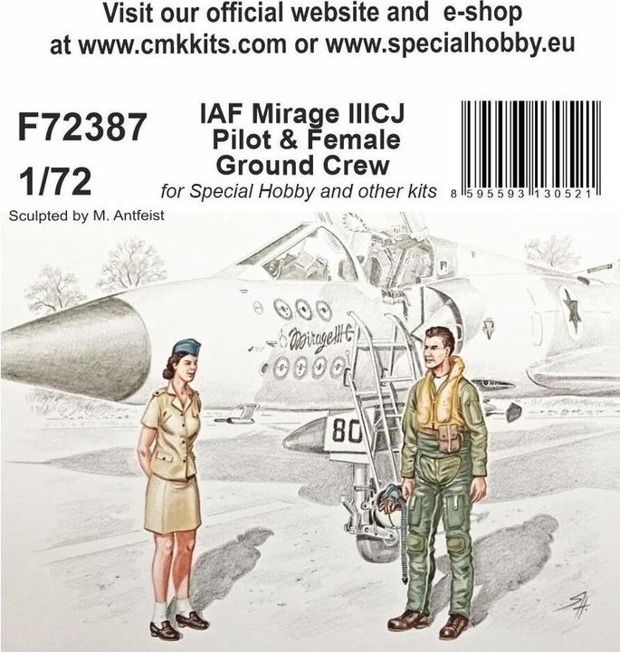 Image du produit CMK IAF Mirage IIICJ Pilote & équipage féminin au sol