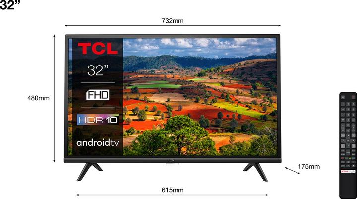 Image du produit TCL 32ES570F (32", ES5, LCD, Full HD, 2021)