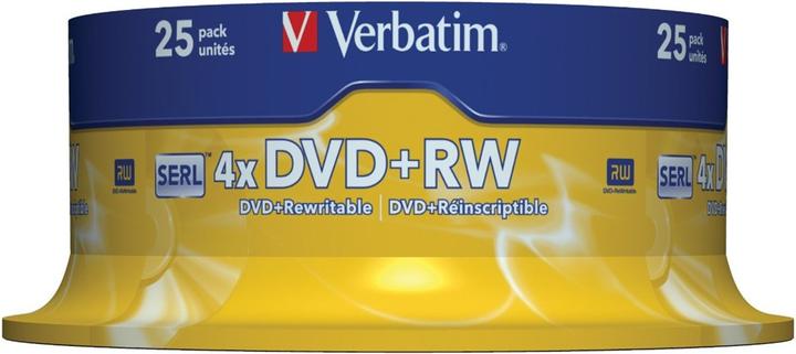 Actual product image Verbatim DVD+RW, 4x, 4.7GB, 25 spindle (25 x)