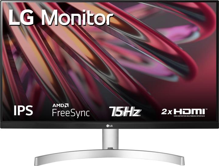 LG 27MK60MP-W Monitor Full HD 27' IPS 75Hz Silver (1920 x 1080 pixel, 27")