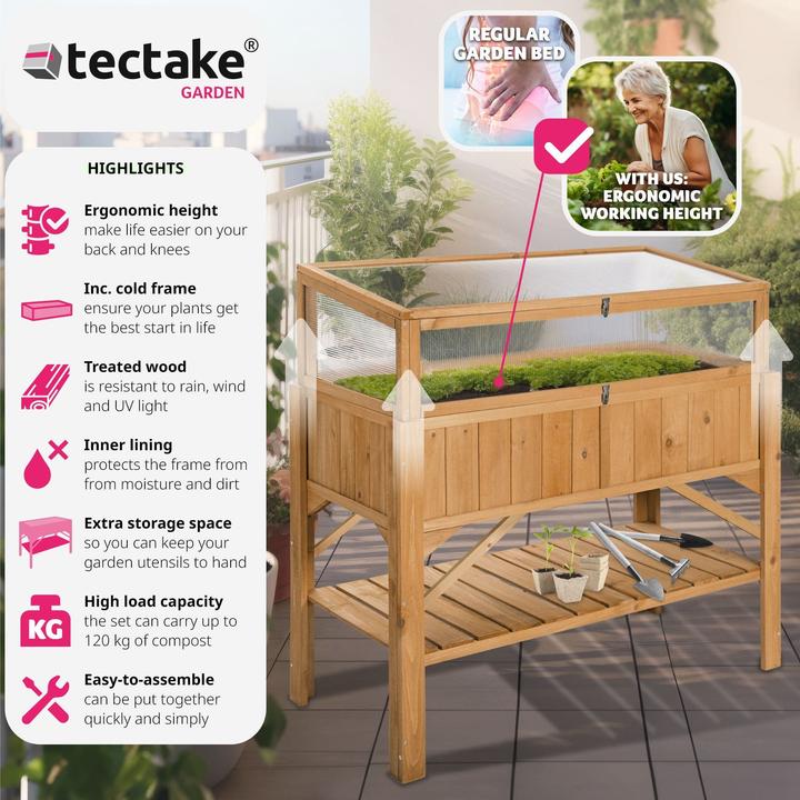 Produktbild tectake Hochbeet