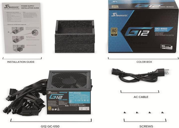 Actual product image Seasonic G-12 GC (650 W)