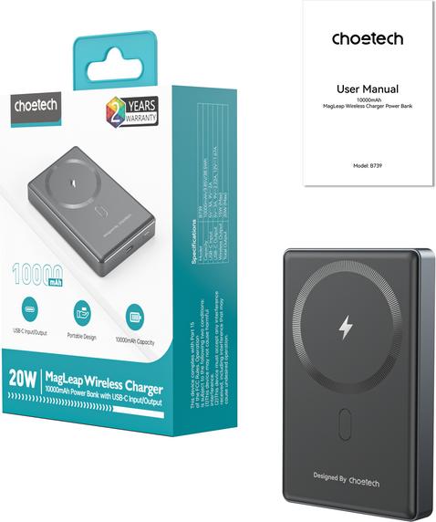 Produktbild Choetech Super Slim Charger (10000 mAh, 20 W, 38.50 Wh)