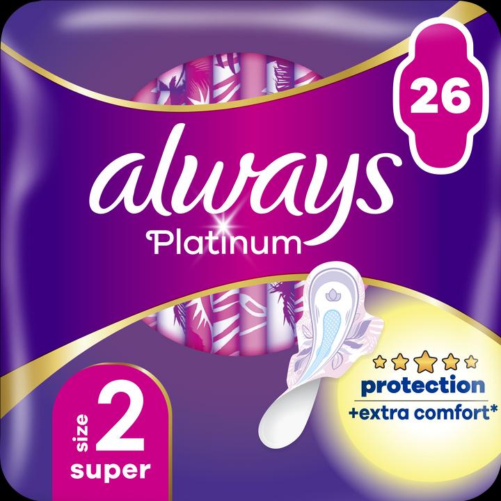 Produktbild Always Platinum Super (26 x, Damenbinden)