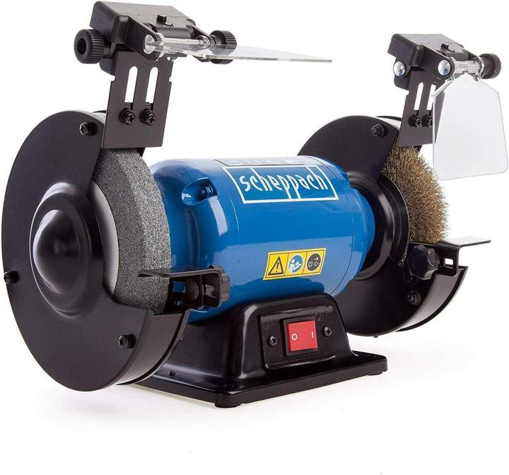 Produktbild Scheppach SM150LB Doppelschleifer mit Bürste - 230-240V 50Hz 400W - 150mm (Doppelschleifer, 400 W)