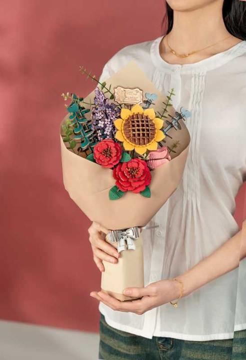 Produktbild Robotime Modellbausatz 'BLUMENSTRAUSS'