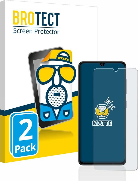 Actual product image BROTECT Anti-glare screen protector matt (2 Piece, Samsung Galaxy A41)