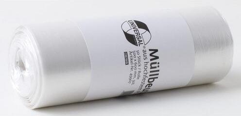 Produktbild Deiss Müllsäcke 49907 30 L Transparent HDPE (Hart-Polyethylen) 5 Mikron (50 x, 30 l)