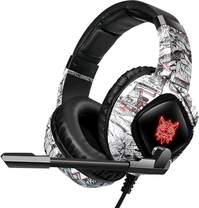 Onikuma Casque de jeu K19 Camou White (Filaire)