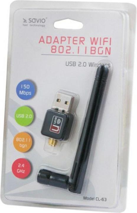 Produktbild Savio CL-63 Netzwerkkarte WLAN (USB)