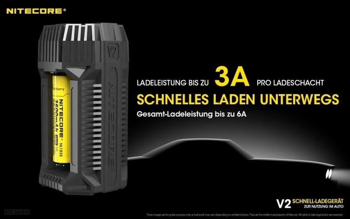 Actual product image Nitecore V2 - Kfz-Ladegerät