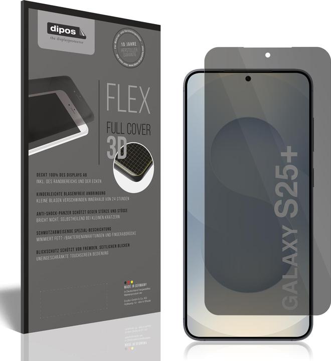 Produktbild Dipos Privacy Sichtschutzfolie Full Cover (1 Stück, Samsung Galaxy S25+)