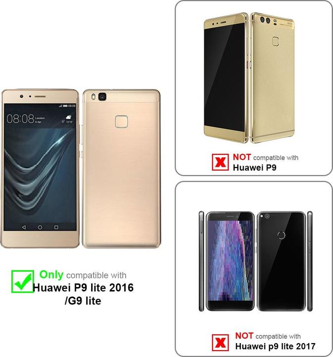 Productafbeelding Cadorabo Boek Onzichtbare Magneethoes (Huawei P9 Lite)