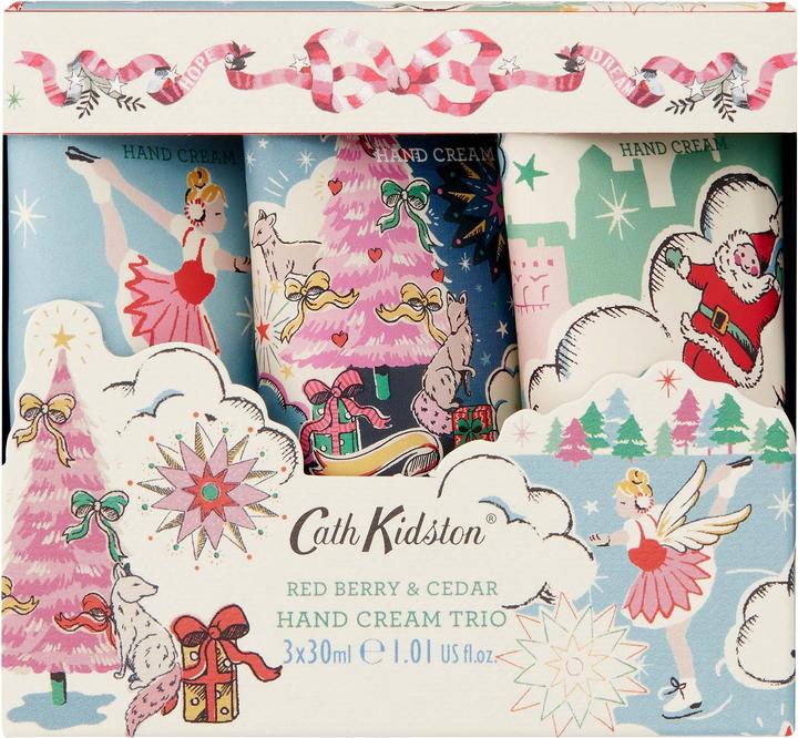 Immagine prodotto Heathcote & Ivory Set di creme per le mani Cath Kidston - Un cielo di Natale, 3x30ml (30 ml)