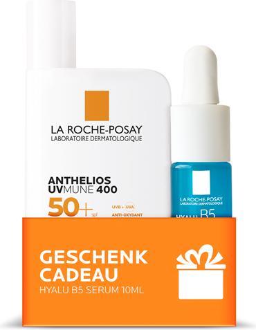 La Roche Posay Anthelios Invisible Fluid + Mini Hyalu B5 Serum (Sonnenlotion, SPF 50+, 60 ml, 106 g)