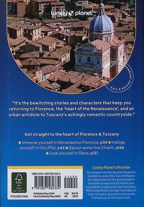 Image du produit Pocket Florence & Tuscany (Anglais, Collectif, 2024)