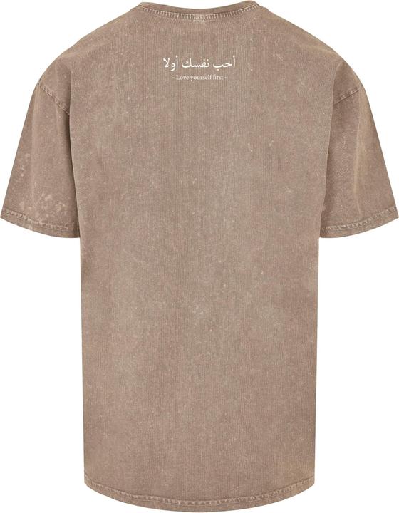 Immagine prodotto Merchcode Maglietta oversize pesante lavata con acido Love Yourself First - 105781 (XXL)