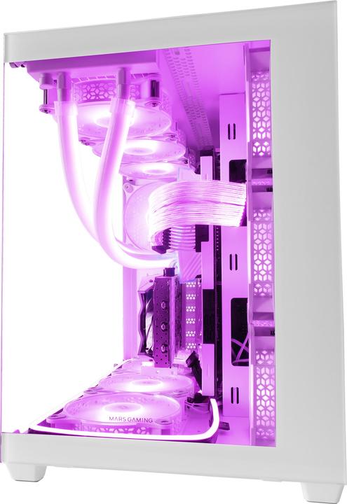 Image du produit Mars Gaming Boitier Grand Tour E-ATX MCV4 RGB avec panneaux vitrés (Blanc) (mATX, Mini-ITX, ATX)