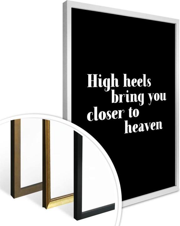 Actual product image Trenddeko High heels bring you closer (60 x 80 cm)