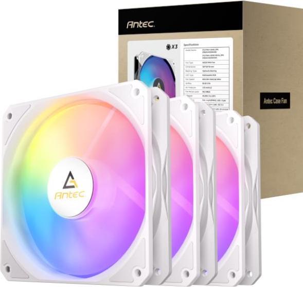 Image du produit Antec P12 ARGB PWM Wit set van 3 (120 mm)