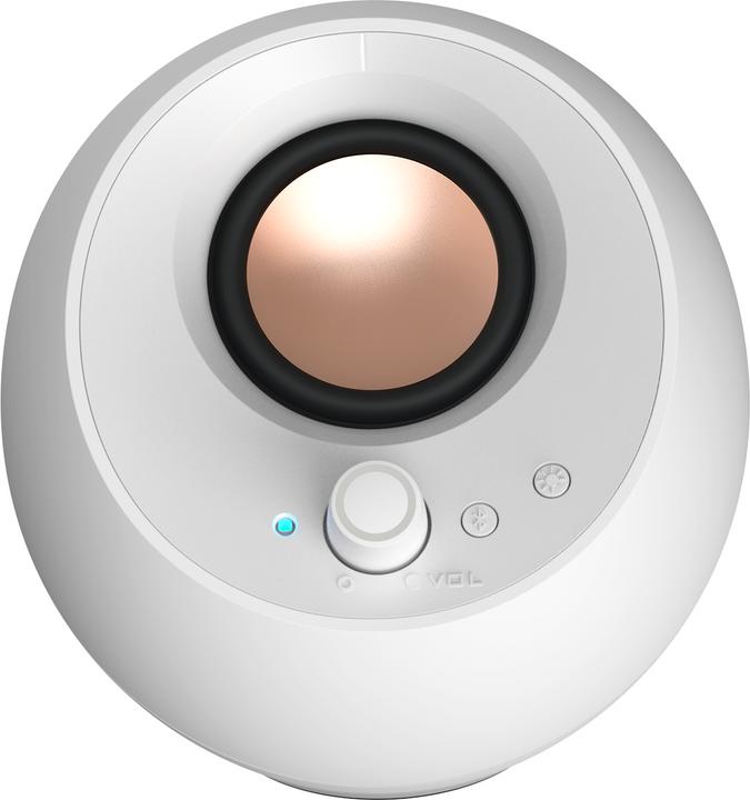 Creative - Pebble Pro Stereo Speakers, White