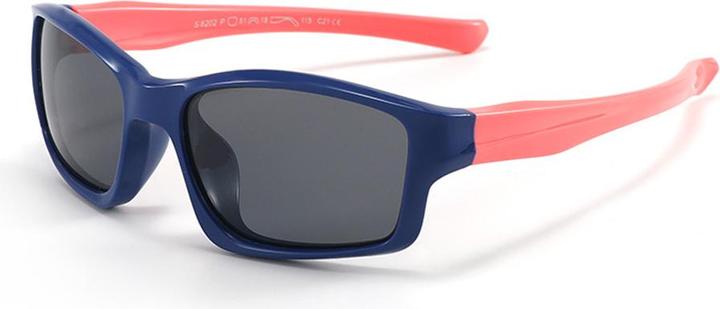 Image du produit Techsuit - Lunettes de soleil polarisées (8202-C21) - pour enfants, type sport - Bleu marine / Rose